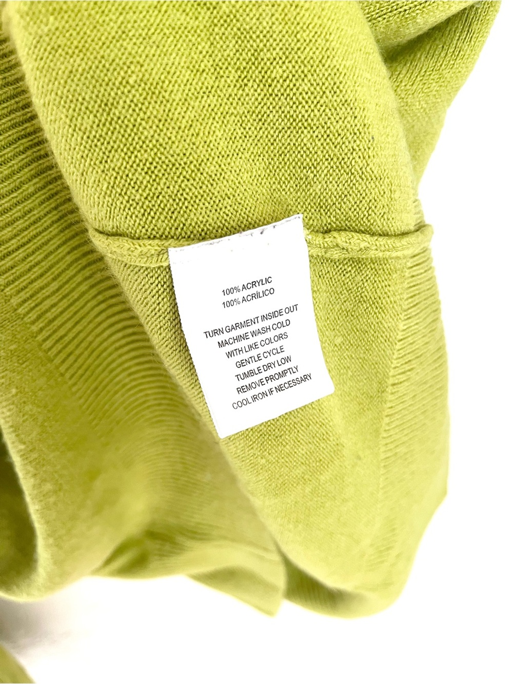 Vintage Sag Harbor Moss Green Mock Neck Sweater - Picture 5 of 6
